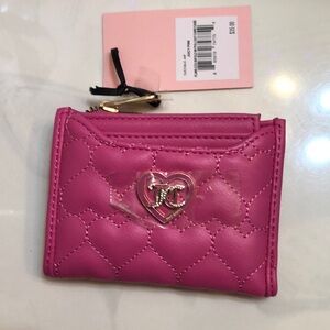 Juicy Couture Juicy Pink Flawless Bifold Wallet With Pullout Card Holder NWT